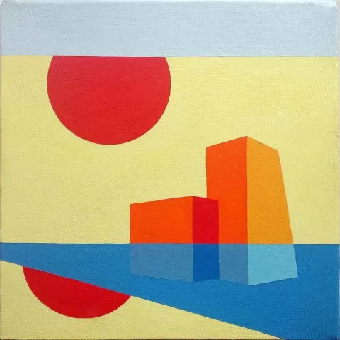 BELGİN ŞEN — “stoppage”, 2018 "stoppage" eseri BELGİN ŞEN tarafından 2018 yılında 25x25 cm ölçülerinde Tuval üzeri yağlı boya tekniği ile yapılmıştır.