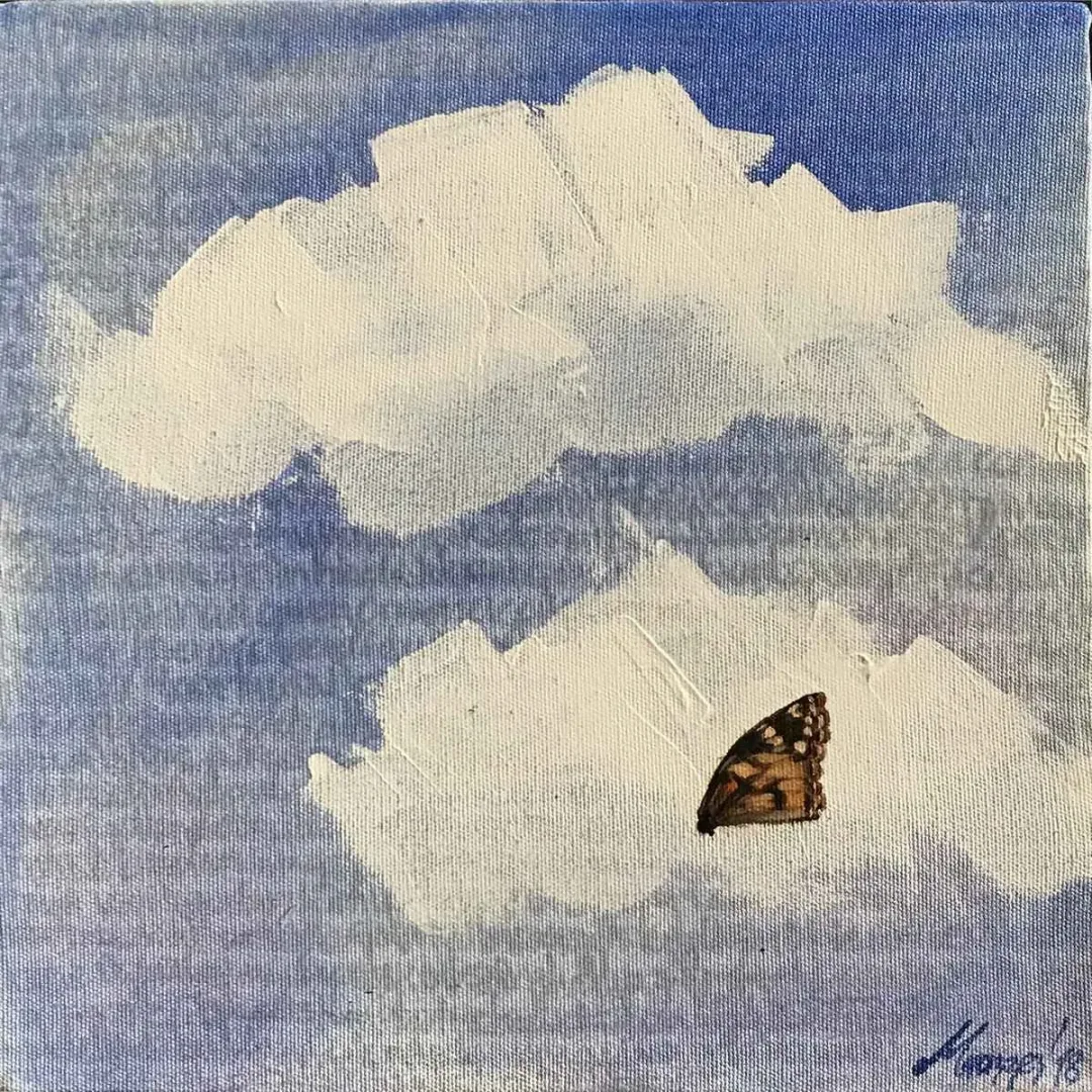 BENGİSU MUAZZEZ KURTULUŞ — 2018 Bu eser BENGİSU MUAZZEZ KURTULUŞ tarafından 2018 yılında 25x25 cm ölçülerinde Tuval üzeri akrilik boya tekniği ile yapılmıştır.