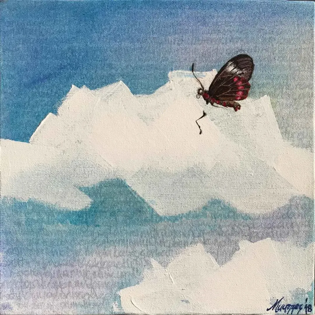 BENGİSU MUAZZEZ KURTULUŞ — 2018 Bu eser BENGİSU MUAZZEZ KURTULUŞ tarafından 2018 yılında 25x25 cm ölçülerinde Tuval üzeri akrilik boya tekniği ile yapılmıştır.