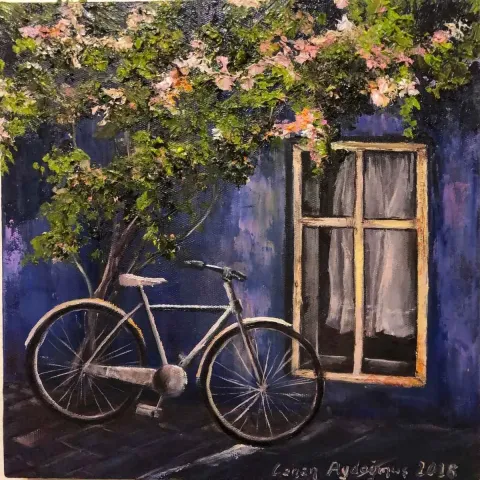 CANAN AYDOĞMUŞ — 2018 Bu eser CANAN AYDOĞMUŞ tarafından 2018 yılında 25x25 cm ölçülerinde Tuval üzeri yağlı boya tekniği ile yapılmıştır.