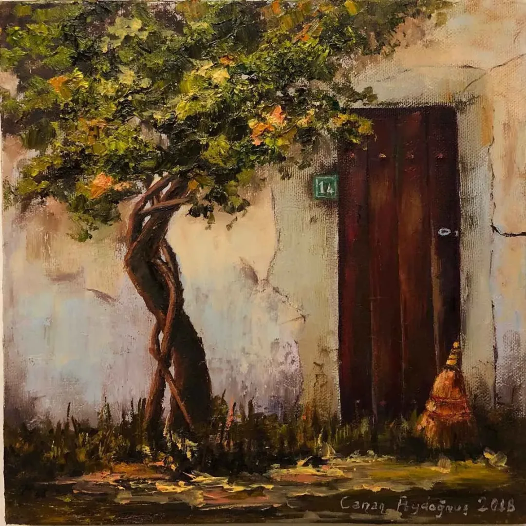 yakınlaştır "İsimsiz" eseri CANAN AYDOĞMUŞ tarafından 2018 yılında 25x25 cm ölçülerinde Tuval üzeri yağlı boya tekniği ile yapılmıştır.