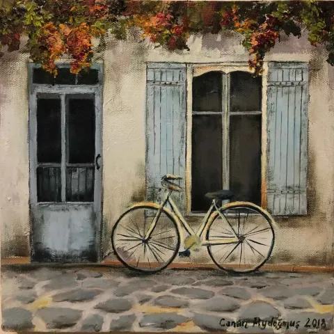 CANAN AYDOĞMUŞ — 2018 Bu eser CANAN AYDOĞMUŞ tarafından 2018 yılında 25x25 cm ölçülerinde Tuval üzeri yağlı boya tekniği ile yapılmıştır.