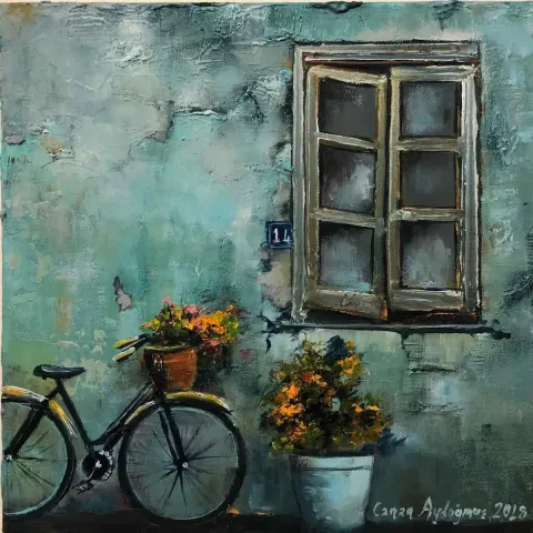 CANAN AYDOĞMUŞ — 2018 Bu eser CANAN AYDOĞMUŞ tarafından 2018 yılında 25x25 cm ölçülerinde Tuval üzeri yağlı boya tekniği ile yapılmıştır.