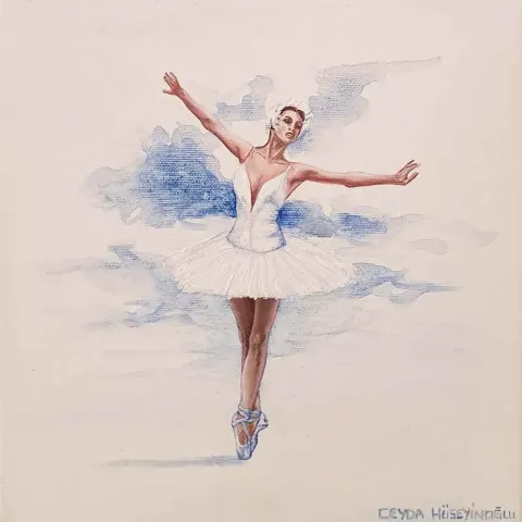 Bu eser CEYDA HÜSEYİNOĞLU tarafından 2018 yılında 25x25 cm ölçülerinde Tuval üzeri akrilik boya tekniği ile yapılmıştır.