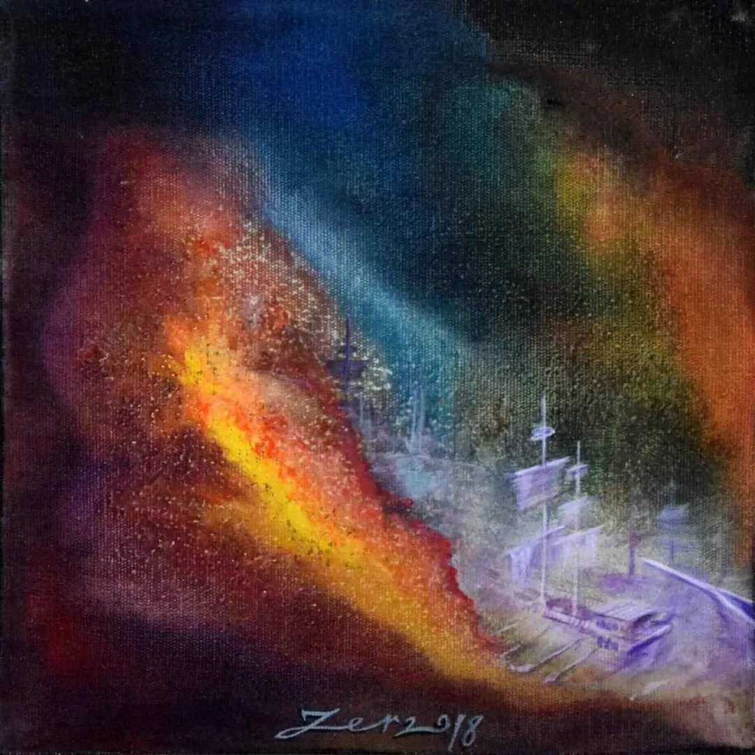 EBUZER BABAYİĞİT — 2018 Bu eser EBUZER BABAYİĞİT tarafından 2018 yılında 25x25 cm ölçülerinde Tuval üzeri yağlı boya tekniği ile yapılmıştır.