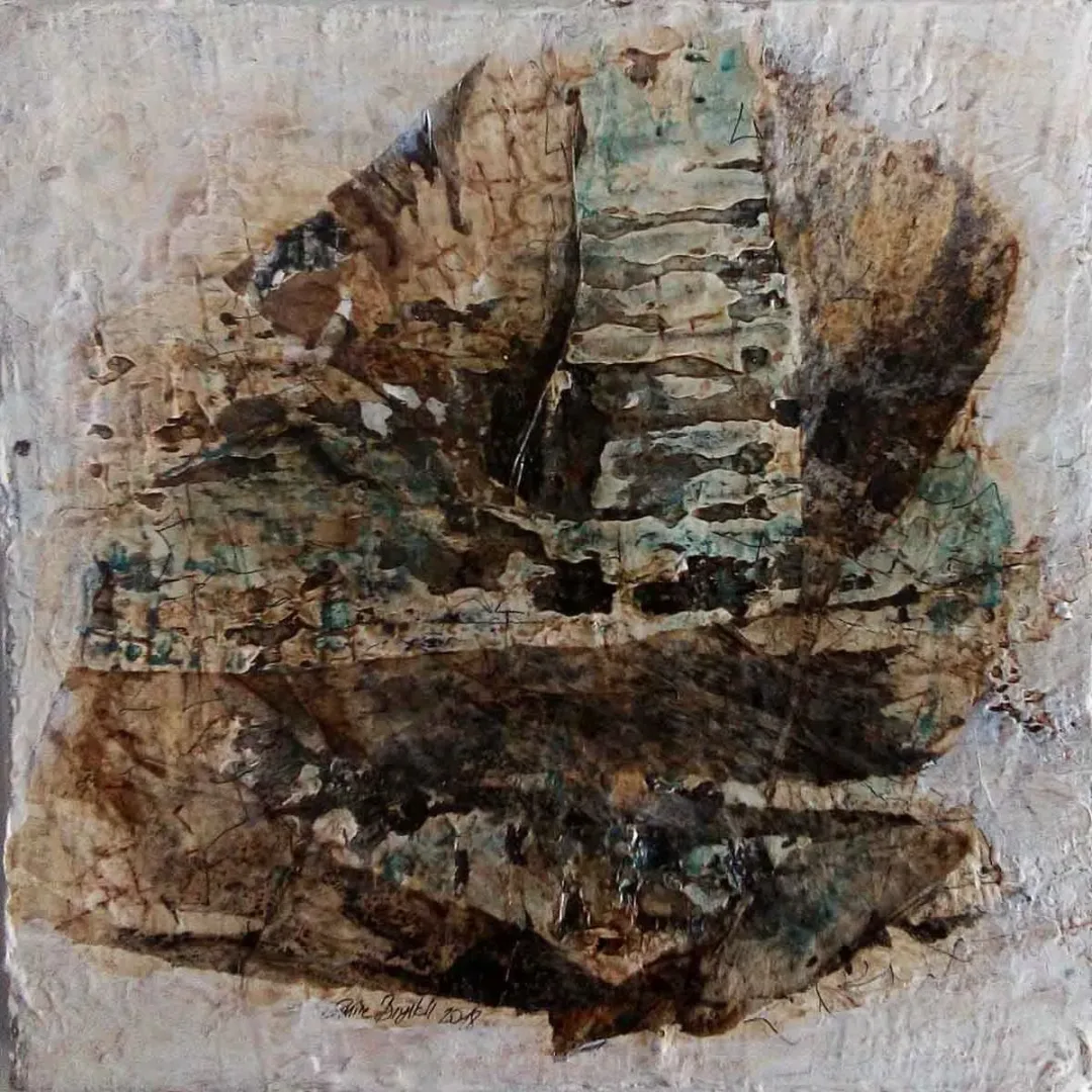 EMİNE BIYIKLI — 2018 Bu eser EMİNE BIYIKLI tarafından 2018 yılında 25x25 cm ölçülerinde Tuval üzeri karışık teknik tekniği ile yapılmıştır.