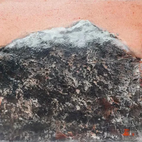 EMİNE DOKUMACI — 2018 Bu eser EMİNE DOKUMACI tarafından 2018 yılında 25x25 cm ölçülerinde Tuval üzeri yağlı boya tekniği ile yapılmıştır.