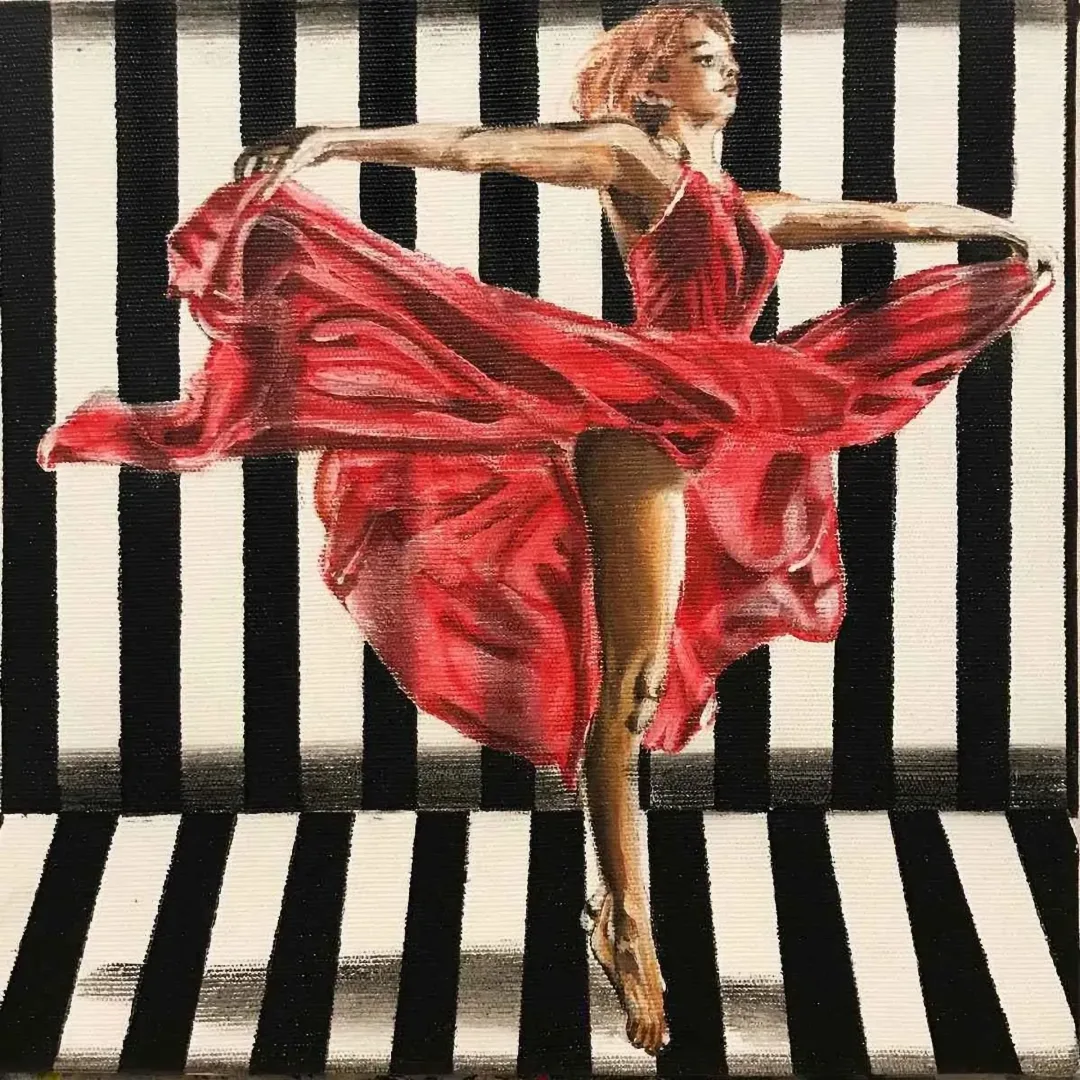 "Ritim" eseri ESRA MERAL DEMİRCAN tarafından 2018 yılında 25x25 cm ölçülerinde Tuval üzeri akrilik boya tekniği ile yapılmıştır.