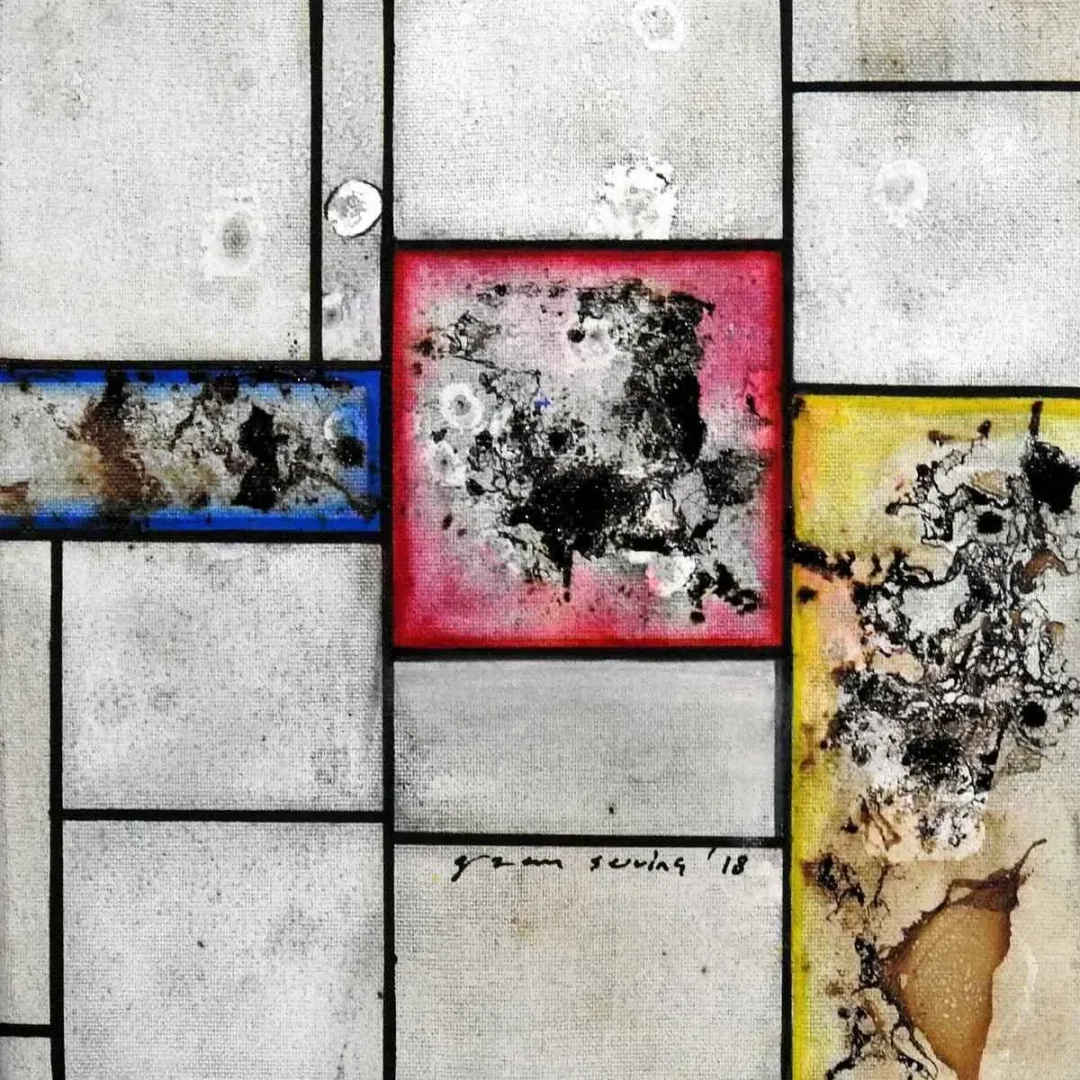 yakınlaştır "Mondrian - Tableau" eseri GİZEM SEVİNÇ tarafından 2018 yılında 25x25 cm ölçülerinde Tuval üzeri yağlı boya tekniği ile yapılmıştır.