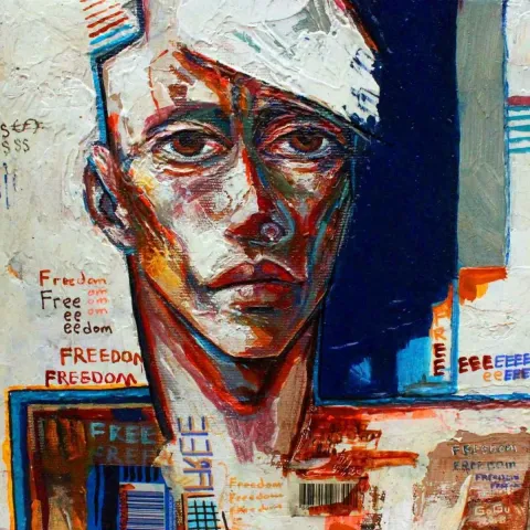 Bu eser GÖKHAN CIVIK tarafından 2018 yılında 25x25 cm ölçülerinde Tuval üzeri yağlı boya tekniği ile yapılmıştır.