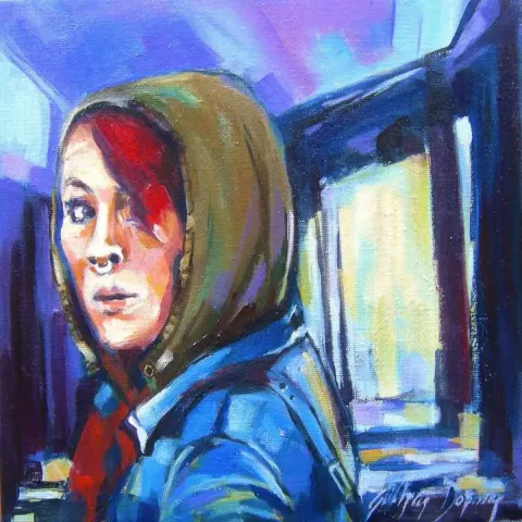 Bu eser GÜLİZAR DOĞARAY KARAÇAM tarafından 2018 yılında 25x25 cm ölçülerinde Tuval üzeri akrilik boya tekniği ile yapılmıştır.