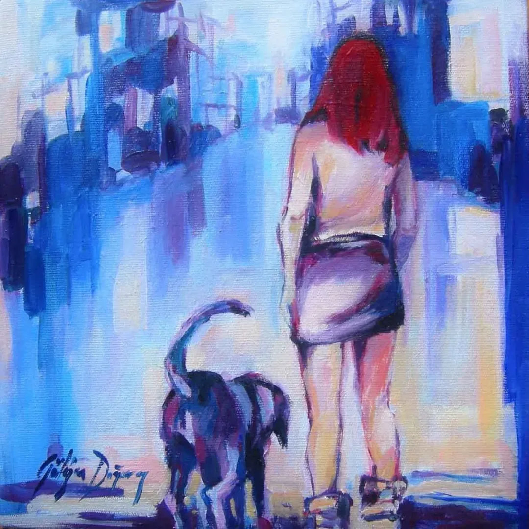 yakınlaştır "İsimsiz" eseri GÜLİZAR DOĞARAY KARAÇAM tarafından 2018 yılında 25x25 cm ölçülerinde Tuval üzeri akrilik boya tekniği ile yapılmıştır.