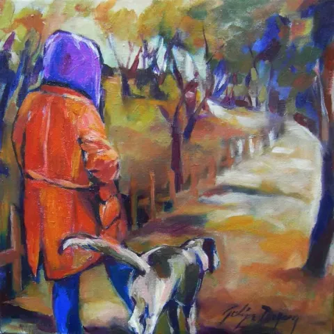 Bu eser GÜLİZAR DOĞARAY KARAÇAM tarafından 2018 yılında 25x25 cm ölçülerinde Tuval üzeri akrilik boya tekniği ile yapılmıştır.