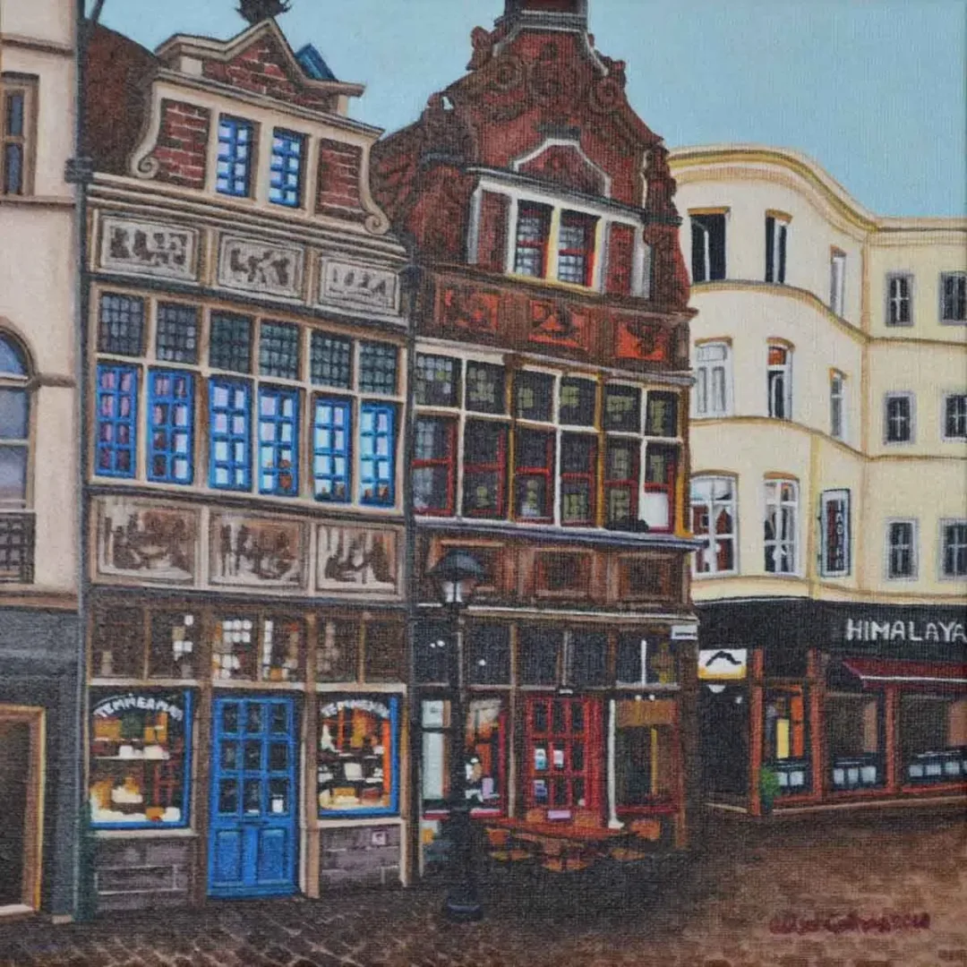 "gent" eseri GÜLŞAH ÇALHAN tarafından 2018 yılında 25x25 cm ölçülerinde Tuval üzeri yağlı boya tekniği ile yapılmıştır.