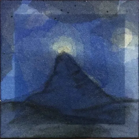 HAVA KÜÇÜKÖNER — 2018 Bu eser HAVA KÜÇÜKÖNER tarafından 2018 yılında 25x25 cm ölçülerinde Tuval üzeri karışık teknik tekniği ile yapılmıştır.