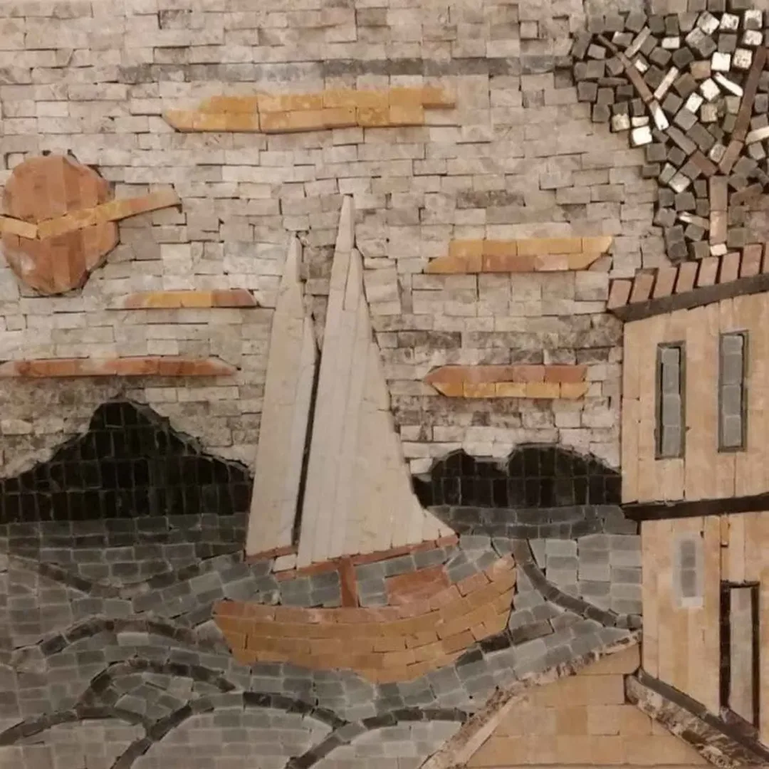 HİLMİ TANRISEVER — 2018 Bu eser HİLMİ TANRISEVER tarafından 2018 yılında 25x25 cm ölçülerinde Mermer Mozaik tekniği ile yapılmıştır.