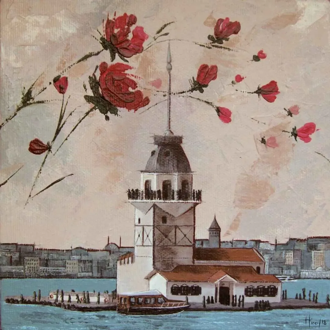 "İsimsiz" eseri HİRA YILMAZ tarafından 2018 yılında 25x25 cm ölçülerinde Tuval üzeri akrilik boya tekniği ile yapılmıştır.