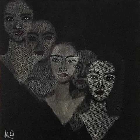 Bu eser KADER ÜNLÜ tarafından 2018 yılında 25x25 cm ölçülerinde Kağıt üzeri karışık teknik tekniği ile yapılmıştır.