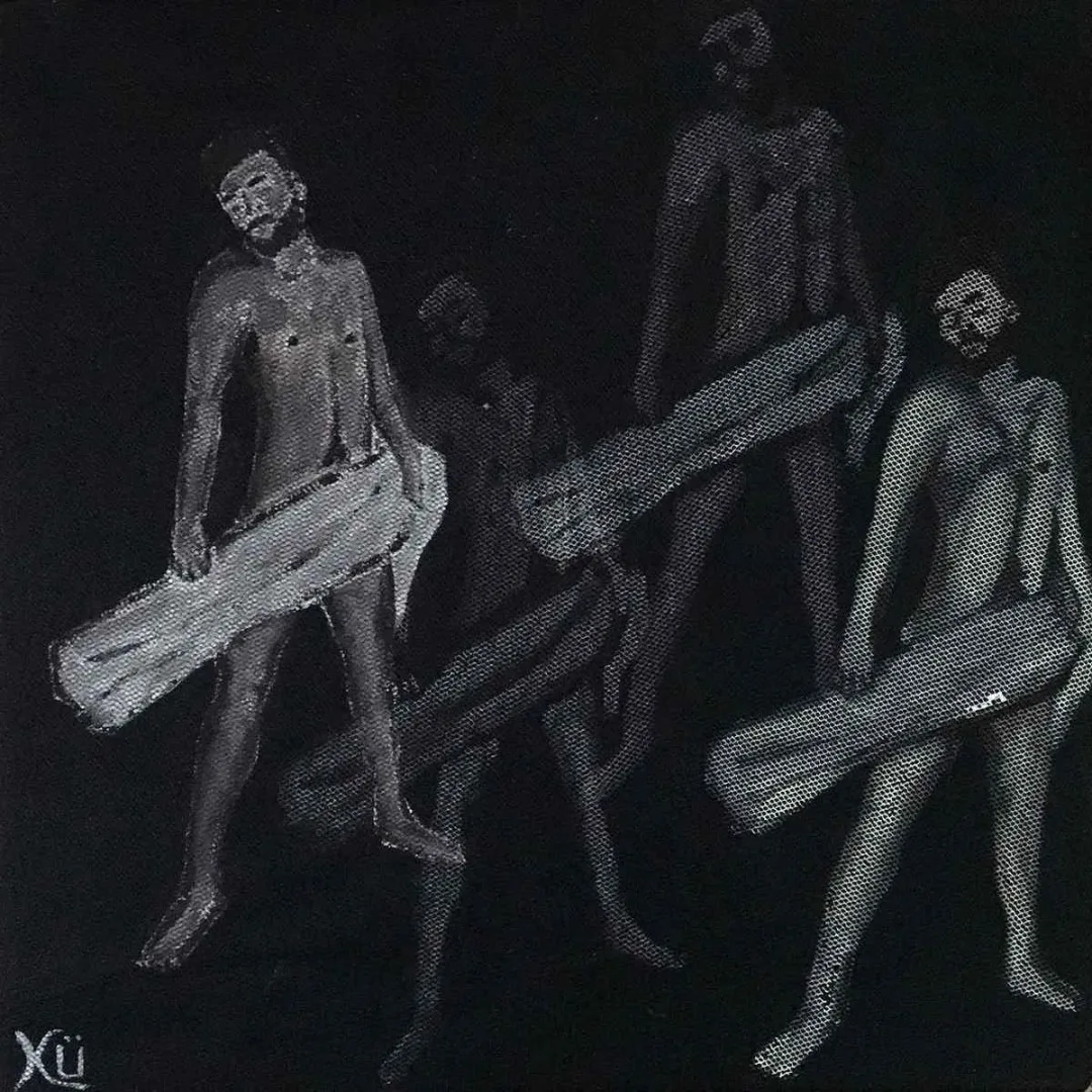 KADER ÜNLÜ — 2018 Bu eser KADER ÜNLÜ tarafından 2018 yılında 25x25 cm ölçülerinde Kağıt üzeri karışık teknik tekniği ile yapılmıştır.