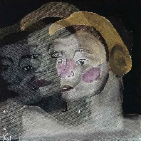 Bu eser KADER ÜNLÜ tarafından 2018 yılında 25x25 cm ölçülerinde Kağıt üzeri karışık teknik tekniği ile yapılmıştır.