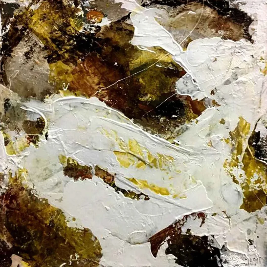 MEHMET AKSOY — 2018 Bu eser MEHMET AKSOY tarafından 2018 yılında 25x25 cm ölçülerinde Tuval üzeri karışık teknik tekniği ile yapılmıştır.