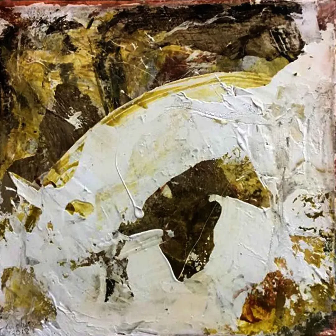 MEHMET AKSOY — 2018 Bu eser MEHMET AKSOY tarafından 2018 yılında 25x25 cm ölçülerinde Tuval üzeri karışık teknik tekniği ile yapılmıştır.