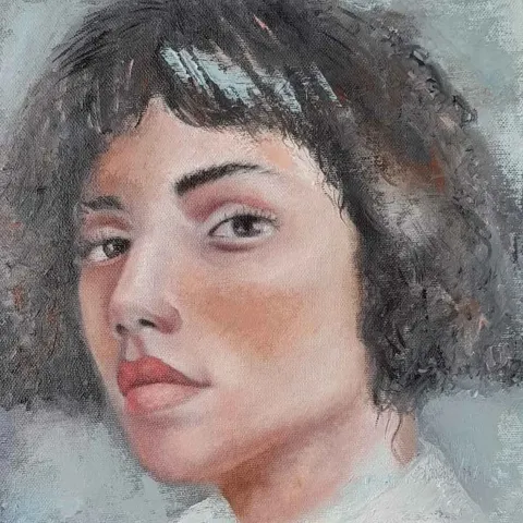 MURAT SALMAN — 2018 Bu eser MURAT SALMAN tarafından 2018 yılında 25x25 cm ölçülerinde Tuval üzeri yağlı boya tekniği ile yapılmıştır.