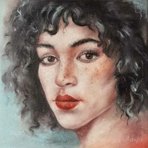 Bu eser MURAT SALMAN tarafından 2018 yılında 25x25 cm ölçülerinde Tuval üzeri yağlı boya tekniği ile yapılmıştır.