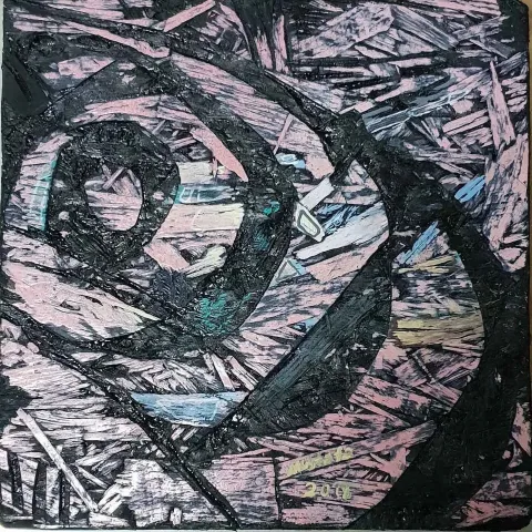 MUSTAFA KÜÇÜKÖNER — 2018 Bu eser MUSTAFA KÜÇÜKÖNER tarafından 2018 yılında 25x25 cm ölçülerinde Tuval üzeri karışık teknik tekniği ile yapılmıştır.
