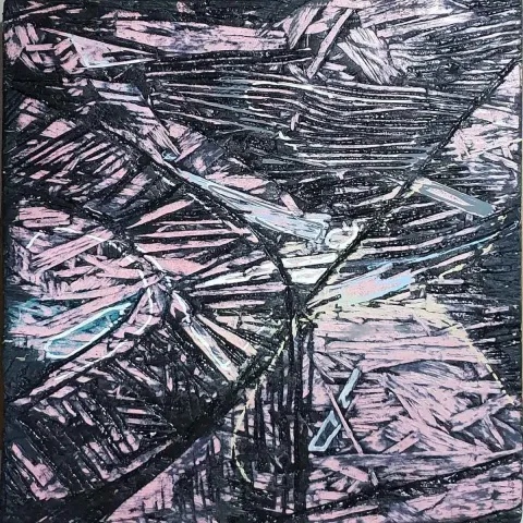 MUSTAFA KÜÇÜKÖNER — 2018 Bu eser MUSTAFA KÜÇÜKÖNER tarafından 2018 yılında 25x25 cm ölçülerinde Tuval üzeri karışık teknik tekniği ile yapılmıştır.