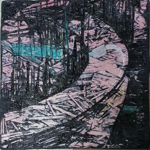 MUSTAFA KÜÇÜKÖNER — 2018 Bu eser MUSTAFA KÜÇÜKÖNER tarafından 2018 yılında 25x25 cm ölçülerinde Tuval üzeri karışık teknik tekniği ile yapılmıştır.