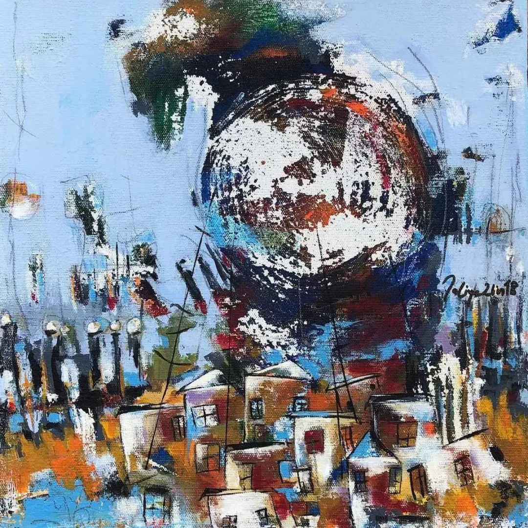 NACİYE BOZDOĞAN AKBAŞ — 2018 Bu eser NACİYE BOZDOĞAN AKBAŞ tarafından 2018 yılında 25x25 cm ölçülerinde Tuval üzeri akrilik boya tekniği ile yapılmıştır.