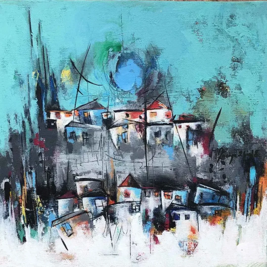 NACİYE BOZDOĞAN AKBAŞ — 2018 Bu eser NACİYE BOZDOĞAN AKBAŞ tarafından 2018 yılında 25x25 cm ölçülerinde Tuval üzeri akrilik boya tekniği ile yapılmıştır.
