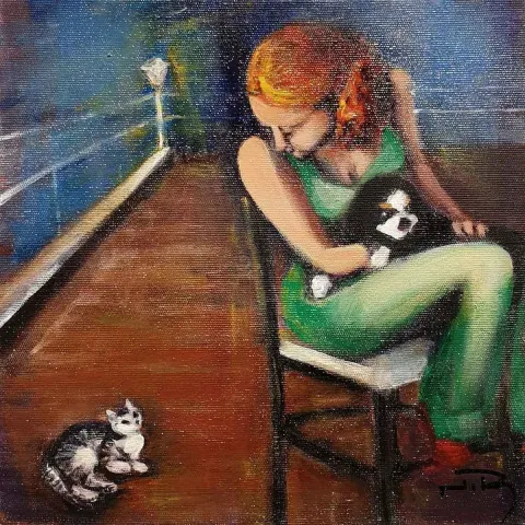 NESLİHAN RUGANCI — 2018 Bu eser NESLİHAN RUGANCI tarafından 2018 yılında 25x25 cm ölçülerinde Tuval üzeri akrilik boya tekniği ile yapılmıştır.