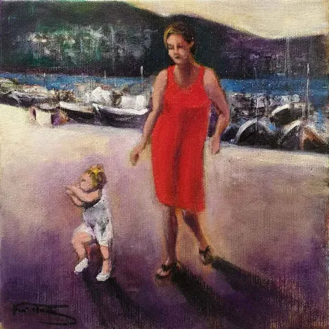 NESLİHAN RUGANCI — 2018 Bu eser NESLİHAN RUGANCI tarafından 2018 yılında 25x25 cm ölçülerinde Tuval üzeri akrilik boya tekniği ile yapılmıştır.