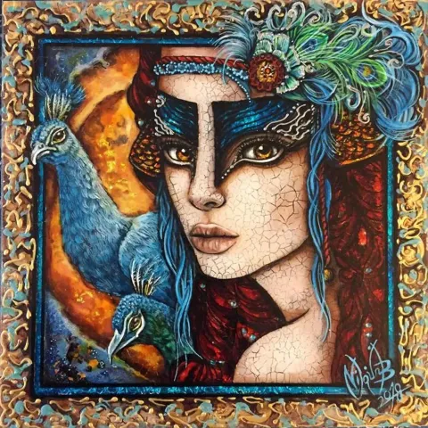 NİLGÜN BAYRAKTAROĞLU — 2018 Bu eser NİLGÜN BAYRAKTAROĞLU tarafından 2018 yılında 25x25 cm ölçülerinde Karışık teknik tekniği ile yapılmıştır.