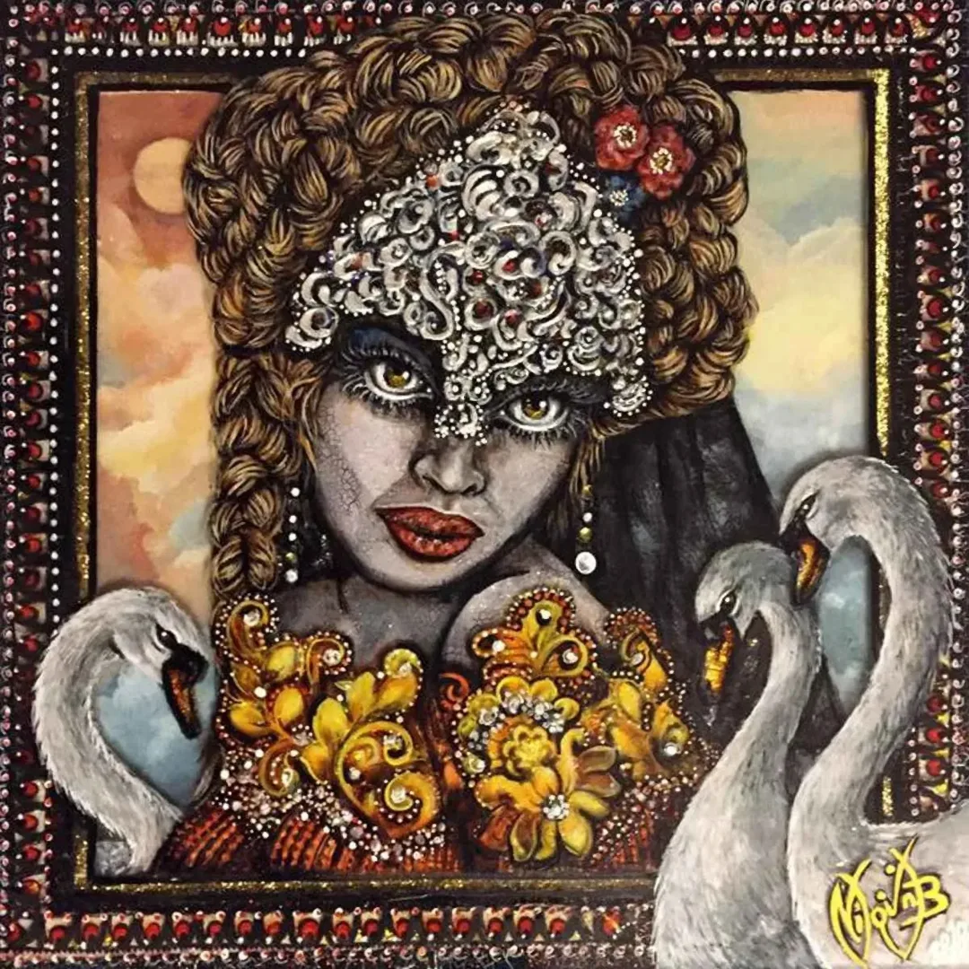 Bu eser NİLGÜN BAYRAKTAROĞLU tarafından 2018 yılında 25x25 cm ölçülerinde Karışık teknik tekniği ile yapılmıştır.