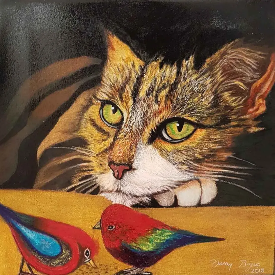 NURAY BOĞUÇ — 2018 Bu eser NURAY BOĞUÇ tarafından 2018 yılında 25x25 cm ölçülerinde Kağıt üzeri karakalem tekniği ile yapılmıştır.