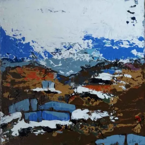 OBEN YILMAZ — 2018 Bu eser OBEN YILMAZ tarafından 2018 yılında 25x25 cm ölçülerinde Tuval üzeri akrilik boya tekniği ile yapılmıştır.