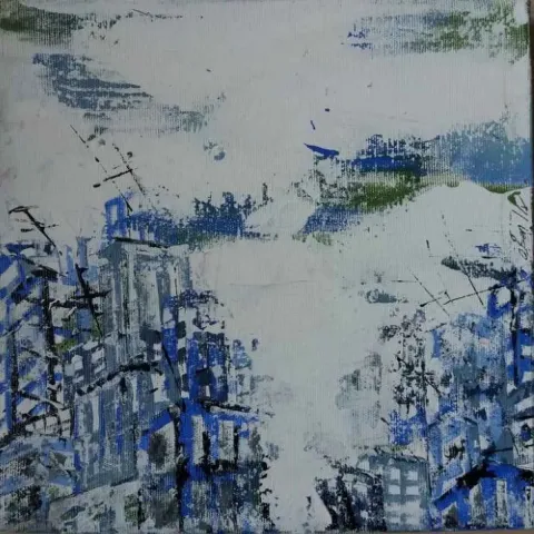 OBEN YILMAZ — 2018 Bu eser OBEN YILMAZ tarafından 2018 yılında 25x25 cm ölçülerinde Tuval üzeri akrilik boya tekniği ile yapılmıştır.