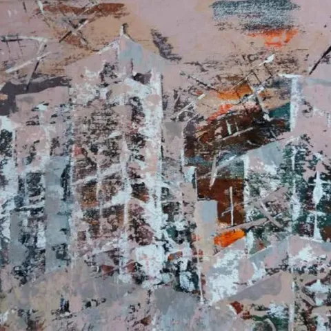OBEN YILMAZ — 2018 Bu eser OBEN YILMAZ tarafından 2018 yılında 25x25 cm ölçülerinde Tuval üzeri akrilik boya tekniği ile yapılmıştır.