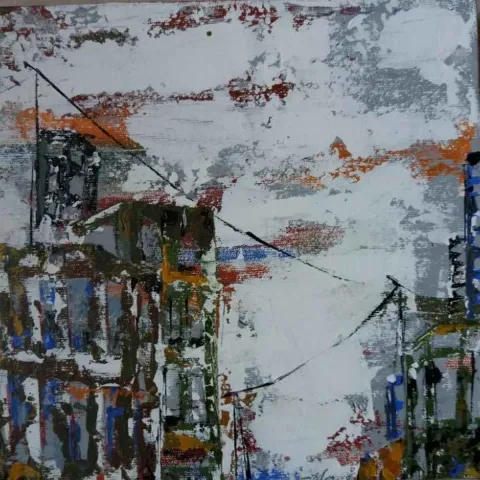 OBEN YILMAZ — 2018 Bu eser OBEN YILMAZ tarafından 2018 yılında 25x25 cm ölçülerinde Tuval üzeri akrilik boya tekniği ile yapılmıştır.