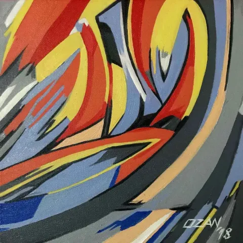 "Soy" eseri OZAN ALPAY tarafından 2018 yılında 25x25 cm ölçülerinde Tuval üzeri akrilik boya tekniği ile yapılmıştır.