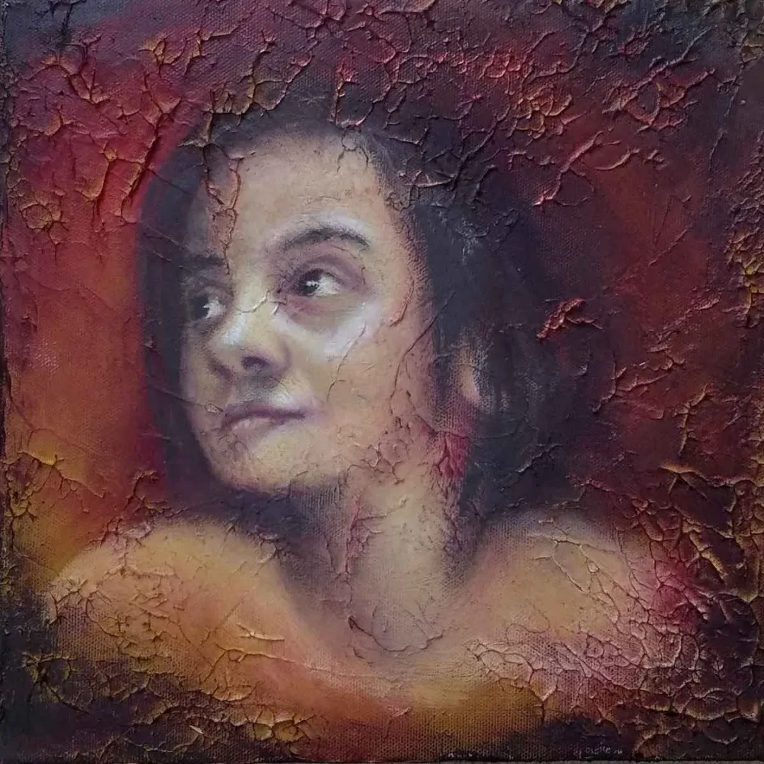 ÖZDEN YILDIRIM — 2018 Bu eser ÖZDEN YILDIRIM tarafından 2018 yılında 25x25 cm ölçülerinde Tuval üzeri yağlı boya tekniği ile yapılmıştır.
