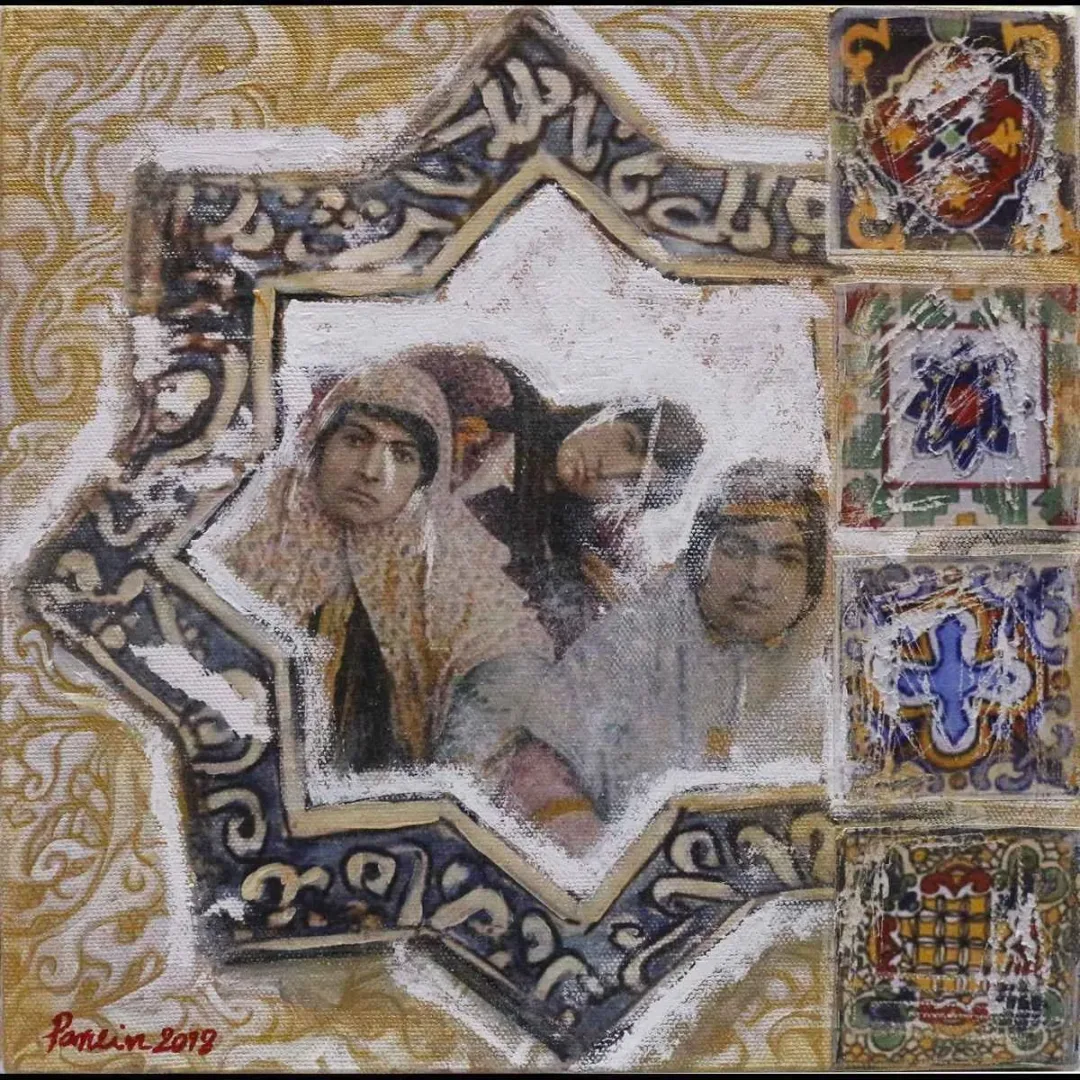 PARVİN GHORBANZADEH DİZAJİ — 2018 Bu eser PARVİN GHORBANZADEH DİZAJİ tarafından 2018 yılında 25x25 cm ölçülerinde Tuval üzeri karışık teknik tekniği ile yapılmıştır.