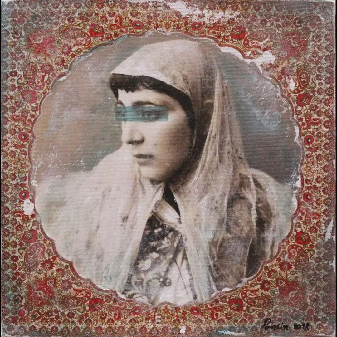 PARVİN GHORBANZADEH DİZAJİ — 2018 Bu eser PARVİN GHORBANZADEH DİZAJİ tarafından 2018 yılında 25x25 cm ölçülerinde Tuval üzeri karışık teknik tekniği ile yapılmıştır.
