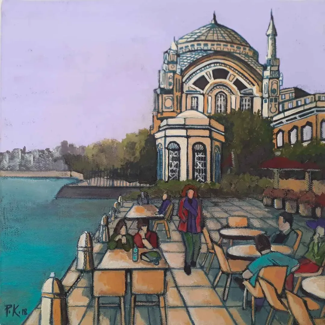 PINAR KAYA — 2018 Bu eser PINAR KAYA tarafından 2018 yılında 25x25 cm ölçülerinde Tuval üzeri akrilik boya tekniği ile yapılmıştır.