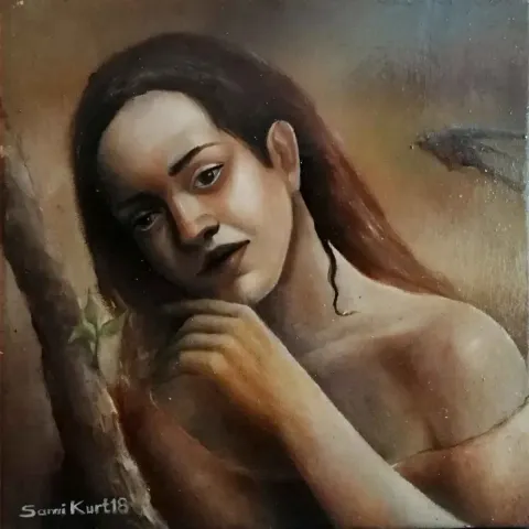 SAMİ KURT — 2018 Bu eser SAMİ KURT tarafından 2018 yılında 25x25 cm ölçülerinde Tuval üzeri yağlı boya tekniği ile yapılmıştır.