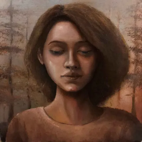 SAMİ KURT — 2018 Bu eser SAMİ KURT tarafından 2018 yılında 25x25 cm ölçülerinde Tuval üzeri yağlı boya tekniği ile yapılmıştır.