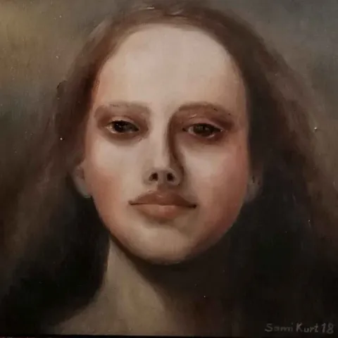 SAMİ KURT — 2018 Bu eser SAMİ KURT tarafından 2018 yılında 25x25 cm ölçülerinde Tuval üzeri yağlı boya tekniği ile yapılmıştır.
